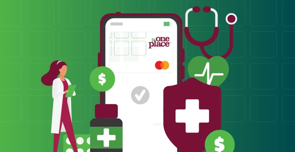 Medical Online Banking Illustration Header Simple