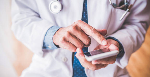 Doctor Mobile Phone Online Banking
